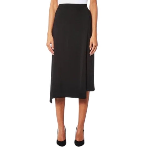 HELMUT LANG Women’s Black Asymmetrical Staggered Seam Skirt - Picture 1 of 15